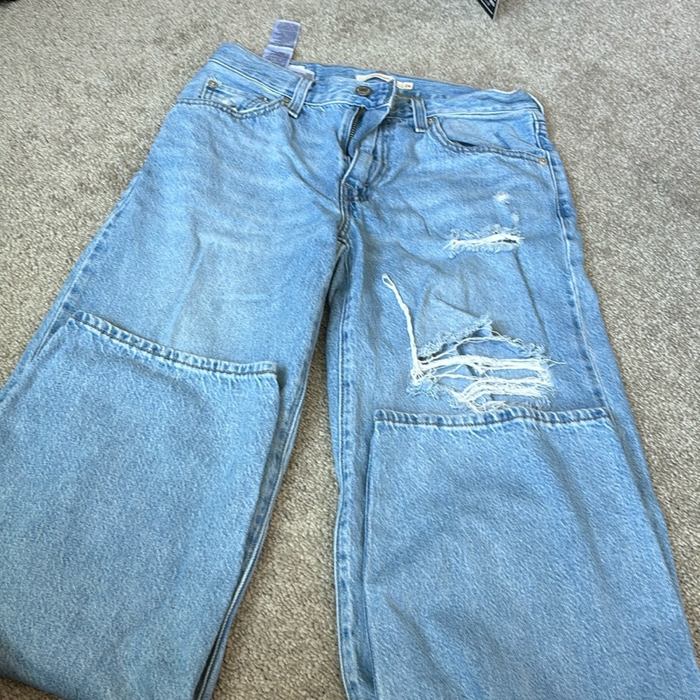 LEVIS size 24 baggy dad jeans